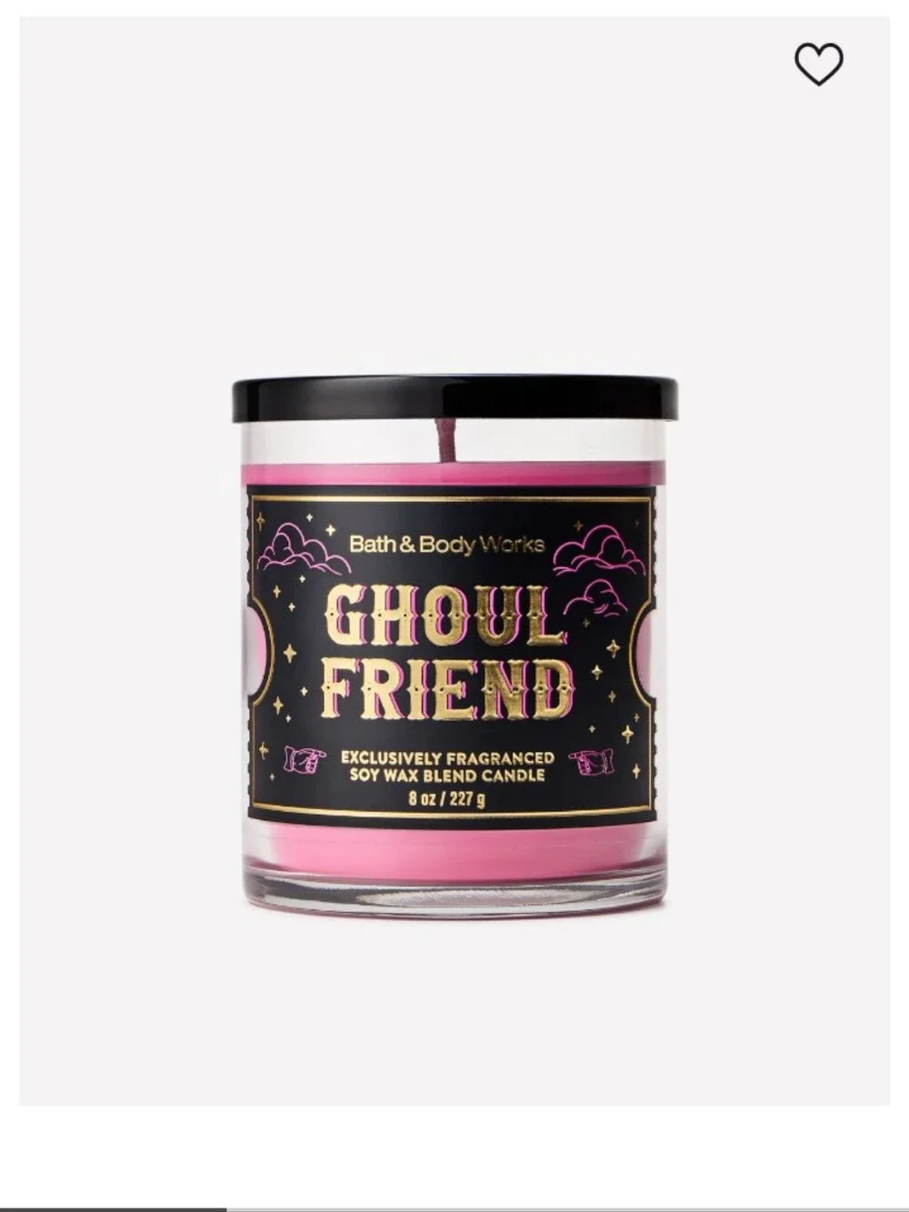 👻👻Bath & Body Works Pink 'Ghoul Friend' Soy Wax Candle👻👻